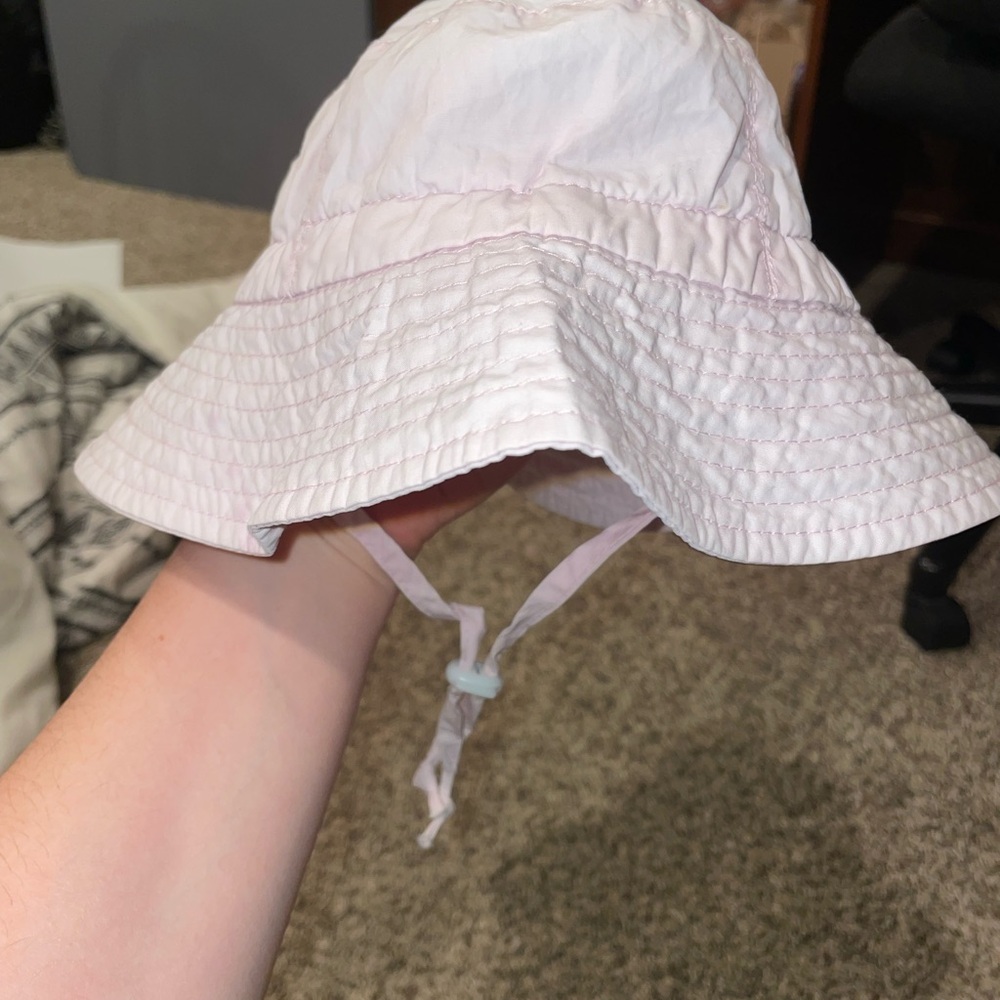 6-24 month UPF 50+ Pale Pink Sunhat